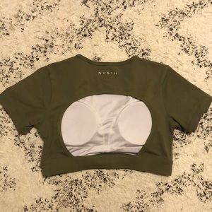 NVGTN open back crop top